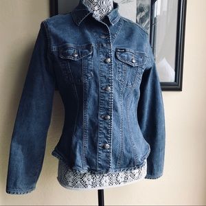 Faconnable stretch denim jacket